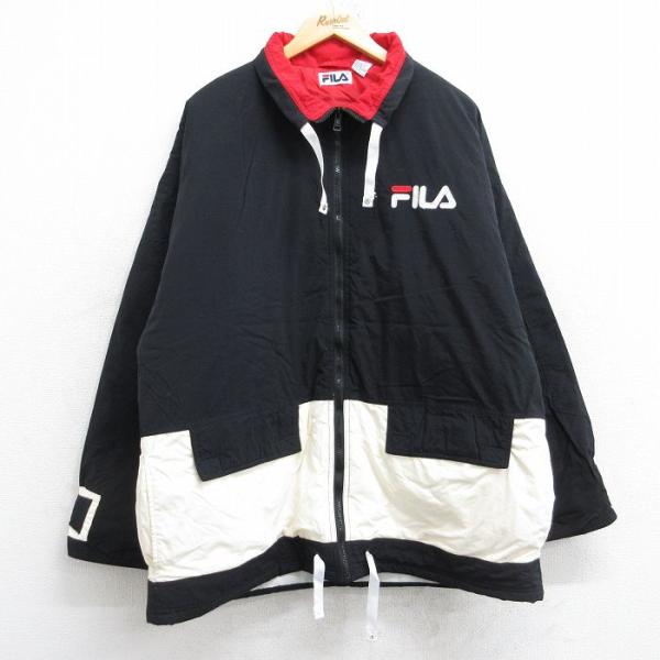 FILA ナイロンジャケット　グレー/ブラック　オールドフィラ FILA ナイロンジャケット グレー/ブラック オールドフィラ FILA