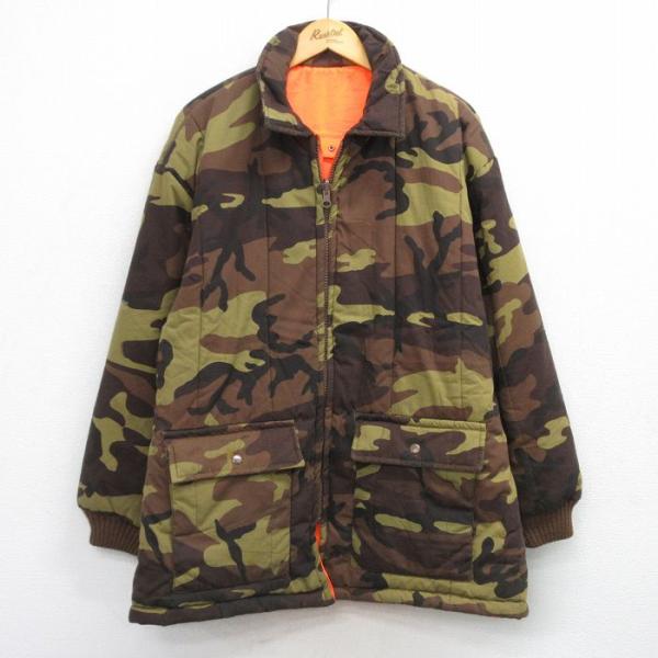 XL/古着 長袖 ジャケット メンズ 90年代 90s リバーシブル シティー