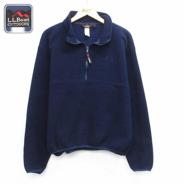 L.L.Bean（エルエルビーン） XL/古着 長袖 ハーフジップ フリース