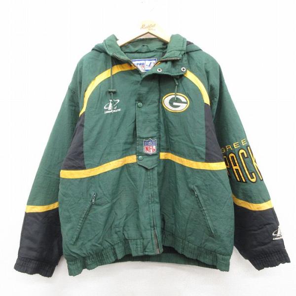 XL/古着 長袖 ナイロン ジャケット パーカー メンズ 90年代 90s NFL
