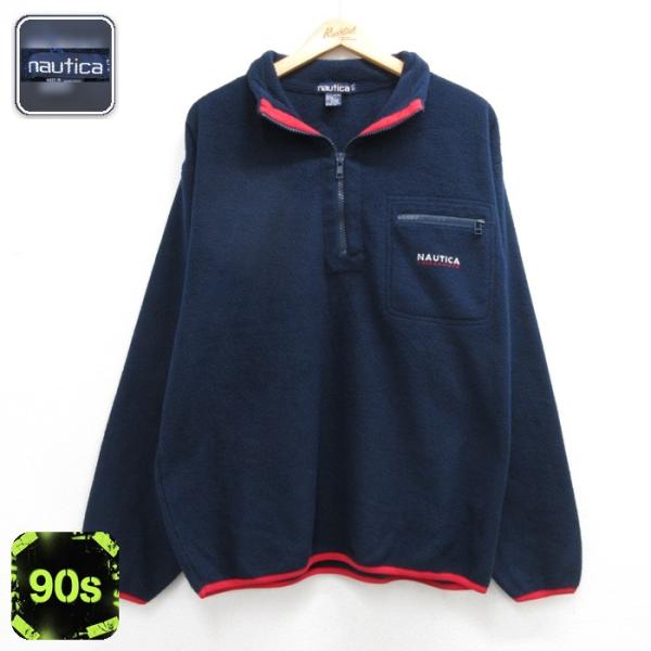 NAUTICA（ノーティカ） L/古着 長袖 ブランド ジャケット ハーフジップ