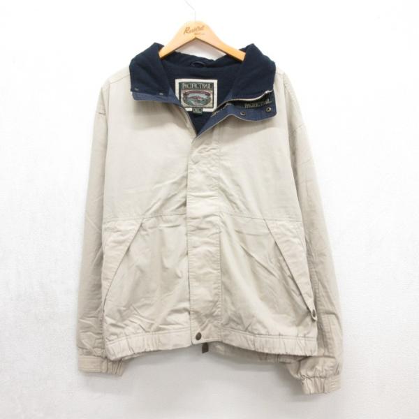 XL/古着 ロンドンフォグ PACIFIC TRAIL 長袖 ジャケット メンズ ベージュ 内側フリース 26sep17