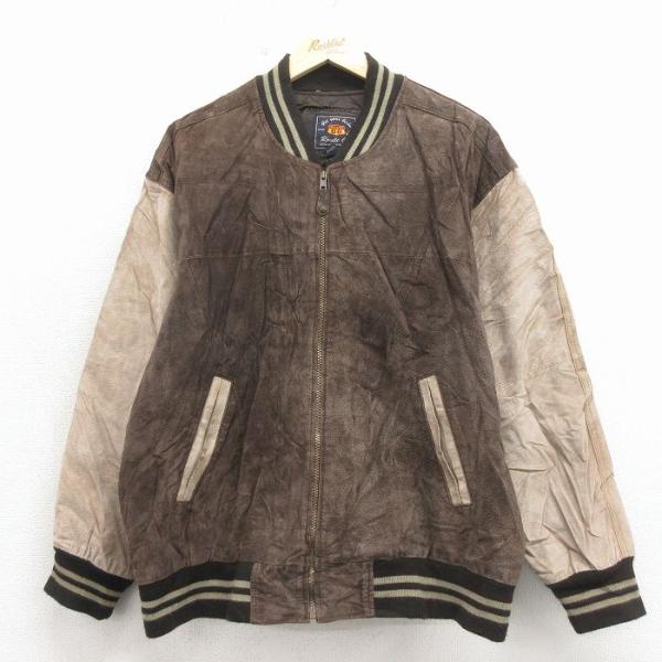 XL/古着 ルート66 長袖 スエード レザー ジャケット メンズ 00年代 00s 茶 26apr17 XL/古着 ルート66 長袖 スエード レザー ジャケット メンズ 00年代 00s