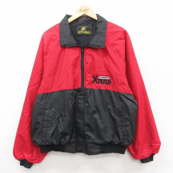 XL/古着 長袖 ナイロン ジャケット メンズ 90s XTEND ツートンカラー