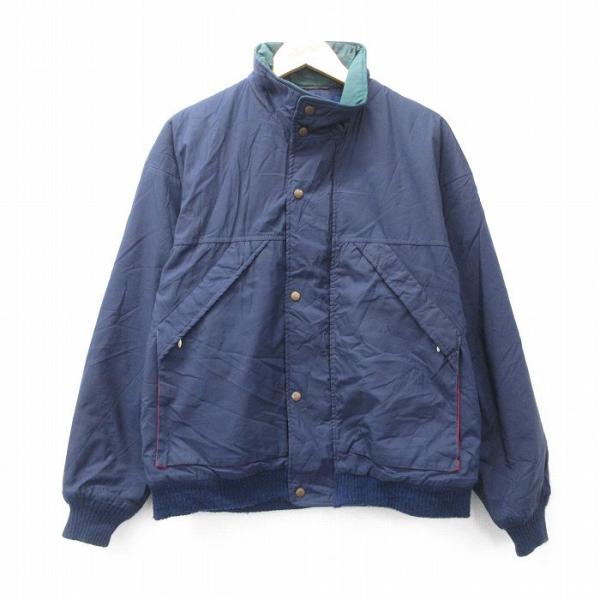 Pendleton ネイビージャケット M/M コーデュロイ襟付き PENDLETON（ペンドルトン） L/古着 長袖 ナイロン ジャケット メンズ