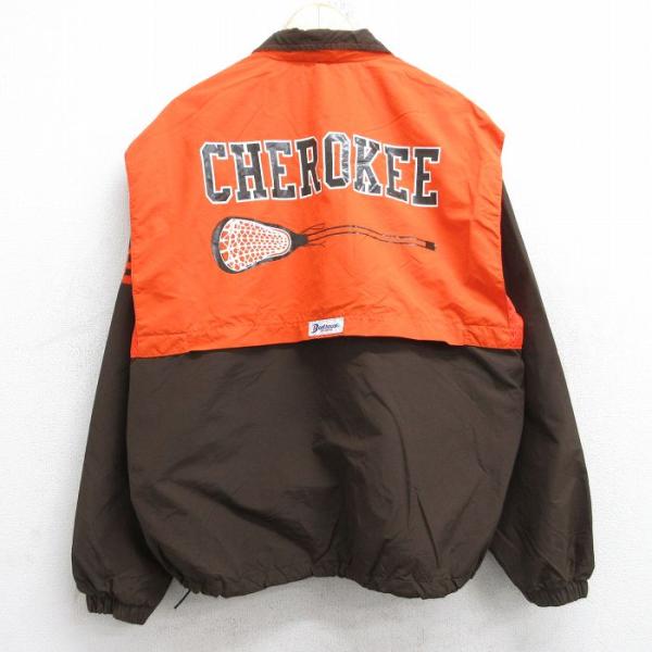 XL/古着 長袖 ハーフジップ ナイロン ジャケット メンズ 90s