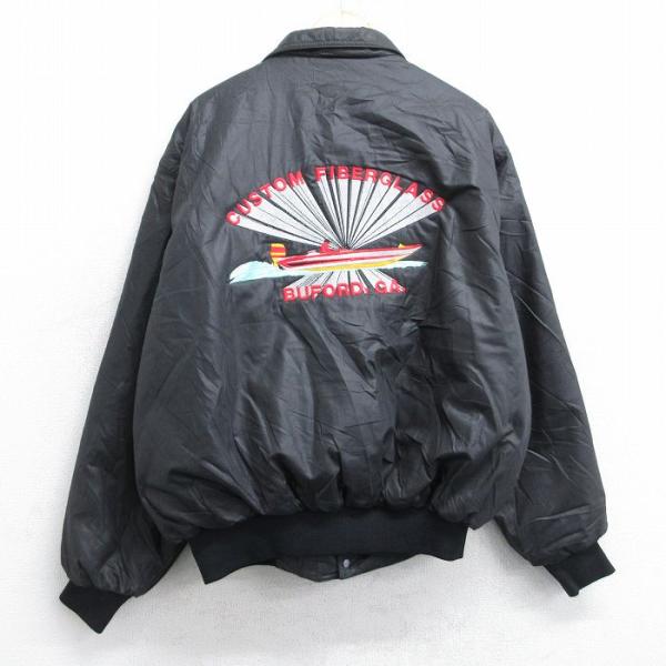 L/古着 Dunbrooke 長袖 ナイロン ジャケット メンズ 80s CUSTOM