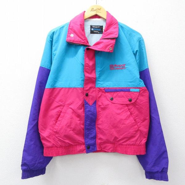 M/古着 長袖 ナイロン ジャケット メンズ 90年代 90s mopar マルチ