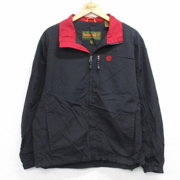 ティンバーランド 00s 古着 ナイロンジャケット　ドローコード 短丈　S13. 90's Timberland Nylon Mountain Jacket M / ティンバーランド