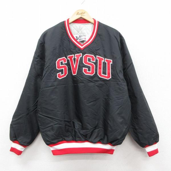 L/古着 デロング 長袖 ナイロン ジャケット メンズ 90年代 90s SVSU V