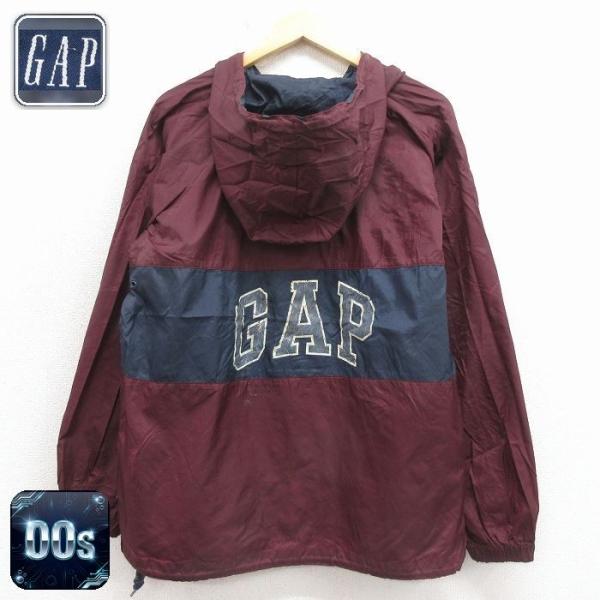 GAP（ギャップ） M/古着 長袖 ハーフジップ ナイロン ジャケット 