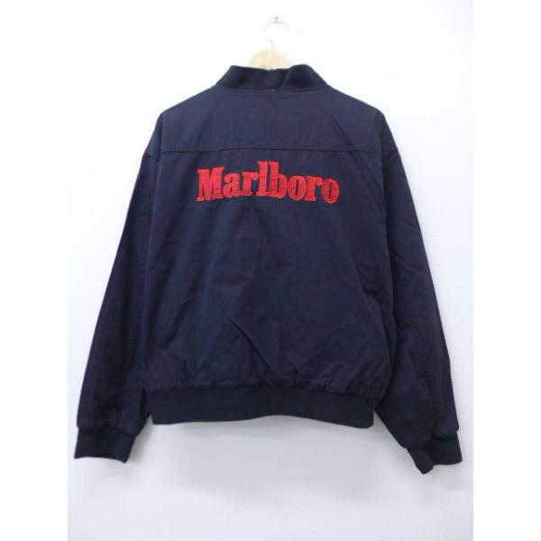 L 古着 ジャケット スイングトップ マルボロ リバーシブル 黒 ブラック 18dec19 中古 メンズ アウター ジャンパー ブルゾン Our 古着屋rushout 通販 Yahoo ショッピング