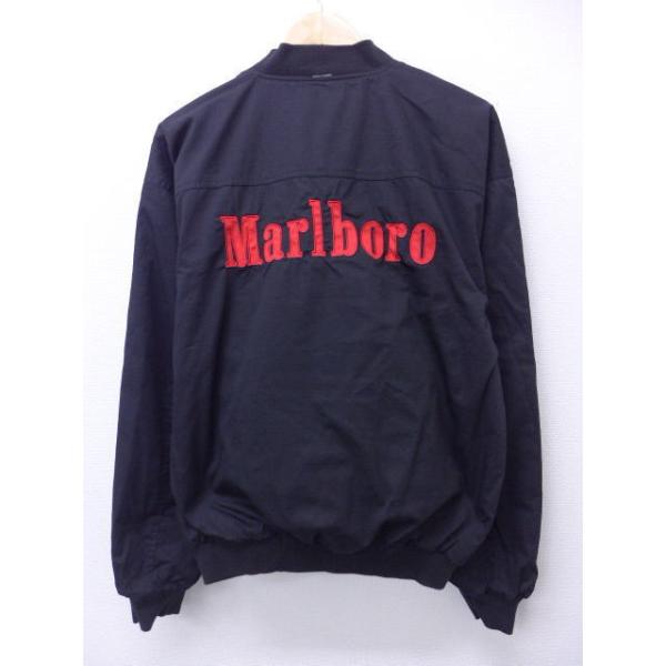 L 古着 ジャケット スイングトップ マルボロ リバーシブル 黒 ブラック 18dec19 中古 メンズ アウター ジャンパー ブルゾン Our 古着屋rushout 通販 Yahoo ショッピング