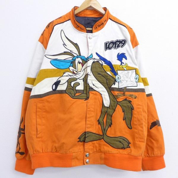 XL/古着 長袖 レーシング ジャケット LOT29 ルーニーテューンズ XL/古着 長袖 レーシング ジャケット LOT29 ルーニーテューンズ