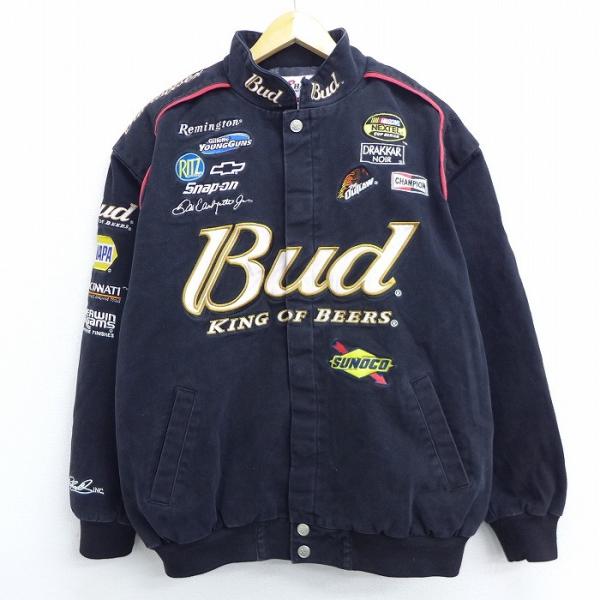Xl 古着 長袖 レーシング ジャケット バドワイザー ビール Nascar 大きいサイズ コットン 赤 レッド 20nov17 中古 メンズ アウター ジャンパー ブルゾン Our20101102 古着屋rushout 通販 Yahoo ショッピング