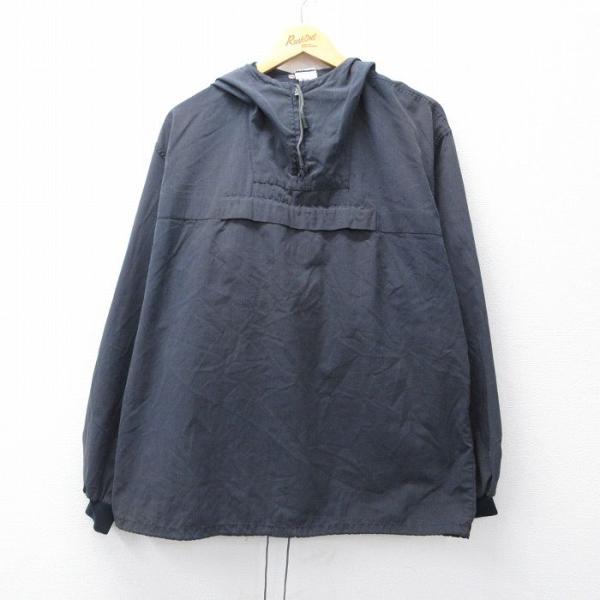 XL/古着 長袖 ハーフジップ ジャケット アノラック パーカー メンズ 90年代 90s 黒 ブラック 【spe】 25oct02 中古 アウター ジャンパー ブルゾン XL/古着 長袖 ハーフジップ ジャケット アノラック パーカー メンズ