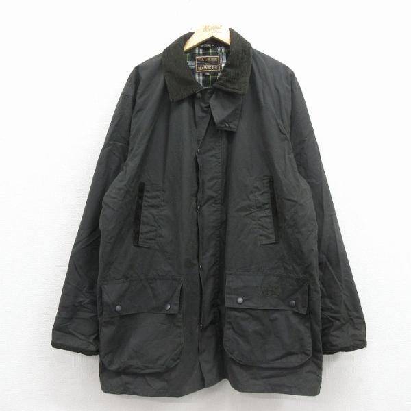 XL/古着 長袖 オイルド ジャケット コート メンズ 大きいサイズ ロング