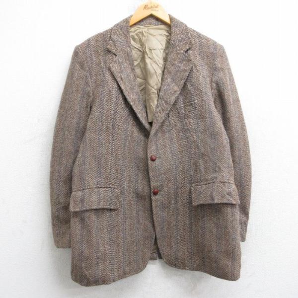 20%OFF】M/古着 ハリスツイード 長袖 テーラード ジャケット メンズ 90