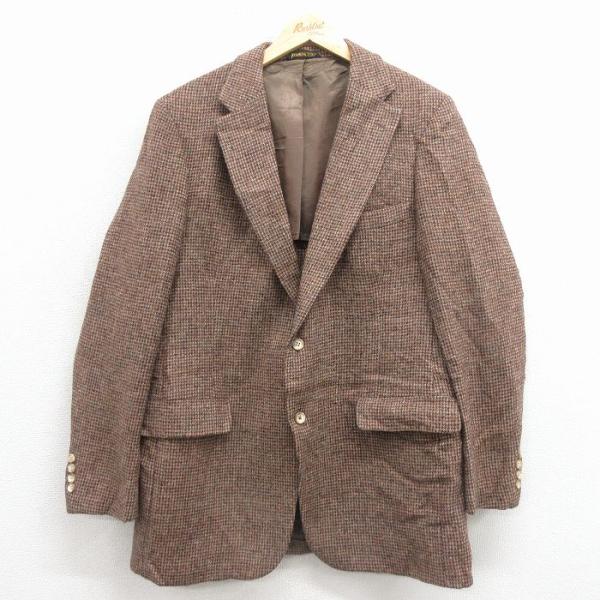 M/古着 長袖 テーラード ジャケット メンズ 80年代 80s ハリスツイード