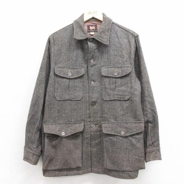 60sビンテージウールジャケット　短丈　カレッジロゴNDSU タロンジップM程度 60sビンテージウールジャケット 短丈 カレッジロゴNDSU