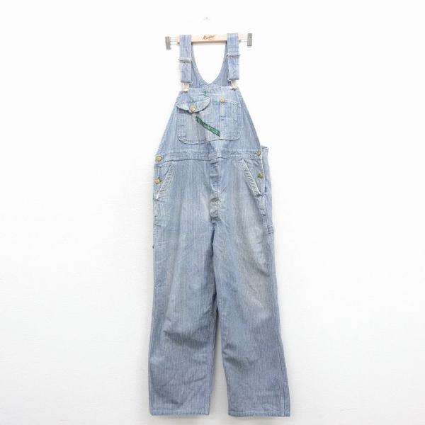 ヴィンテージヘリンボンオーバーオール//最終値 graphzero（グラフゼロ） ブレース Dポケット オーバーオール