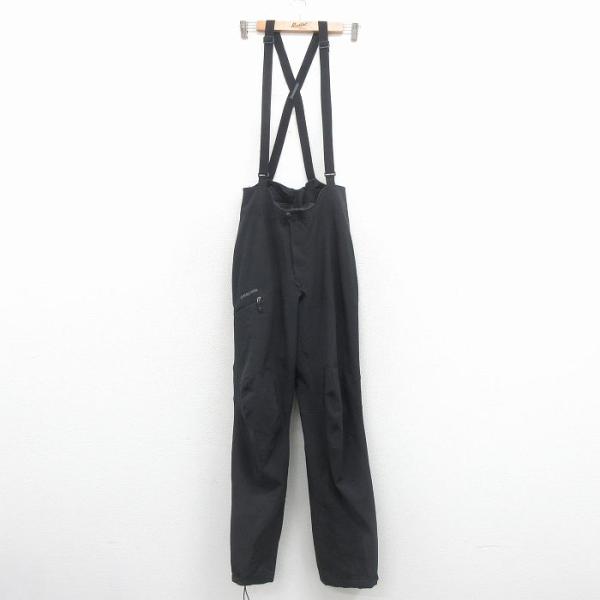 patagonia（パタゴニア） W31/古着 オーバーオール メンズ 黒 内側