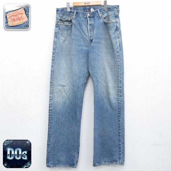 W36 L36 00's USA製 Levi's 501xx デニム 激ヒゲ 501 W36/古着 ジーンズ Levis リーバイス メンズ 00年代 00s ヒゲ