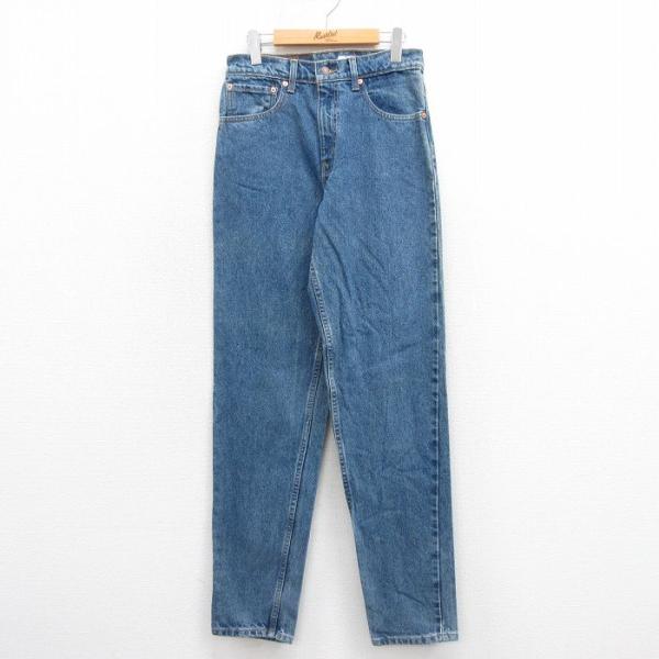 古着 ジーンズ Levis リーバイス 550 メンズ 00年代 00s テーパード コットン 薄紺 ネイビー デニム W30 中古 ボトムス ジーパ 中古 古着 Levi's（リーバイス） W30/古着 ジーンズ Levis 550 メンズ 90s