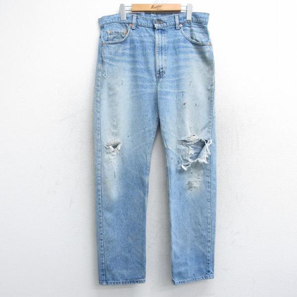 Levi's（リーバイス） W36/古着 Levis 505 メンズ 90s ヒゲ コットン