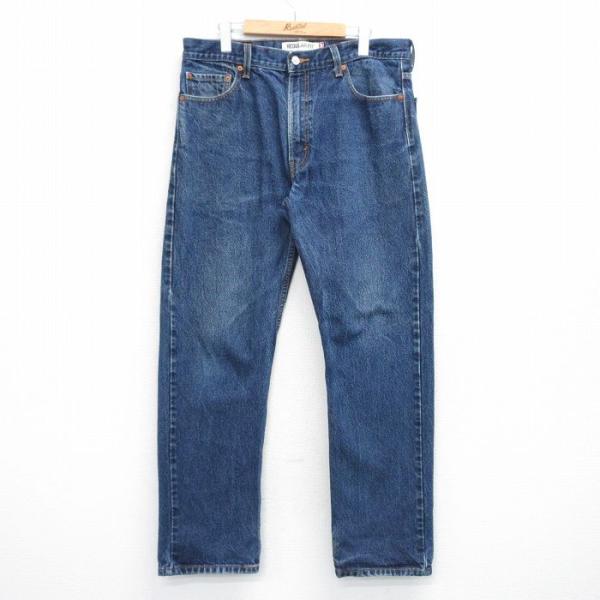 Levi's W36/古着 ジーンズ リーバイス Levis 505 メンズ 紺 ネイビー