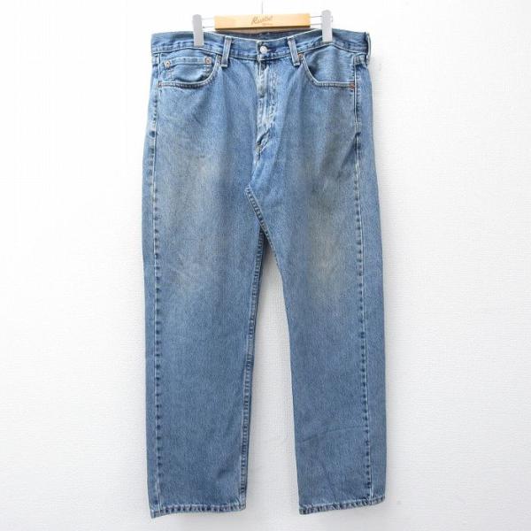 W36/古着 ジーンズ Levis リーバイス 505 メンズ コットン 紺 デニム