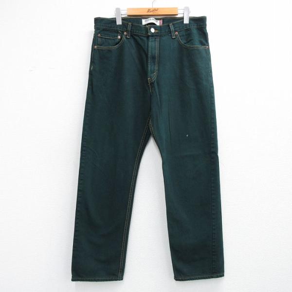 リーバイス　LEVI'S 501 W36 グリーン　デニム　ジーンズ Levi's（リーバイス） W36/古着 ジーンズ Levis 505 メンズ コットン