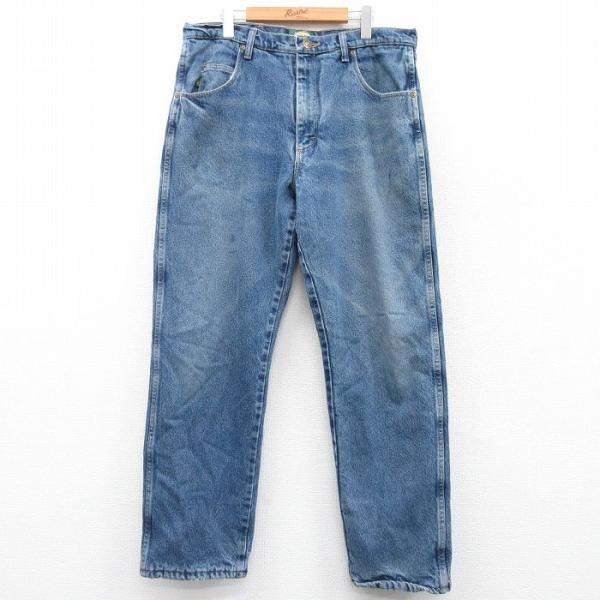 50%OFF】W36/古着 カベラス ジーンズ メンズ 00s ヒゲ コットン 紺