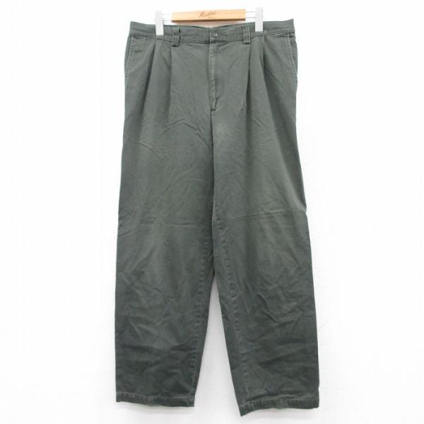 GAP（ギャップ） W35/古着 パンツ メンズ 00s コットン 緑系 グリーン