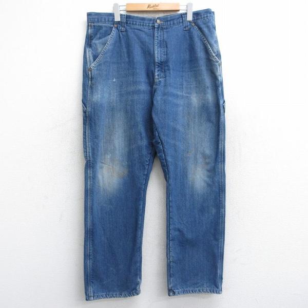 Wrangler（ラングラー） W38/古着 ペインター パンツ メンズ 紺
