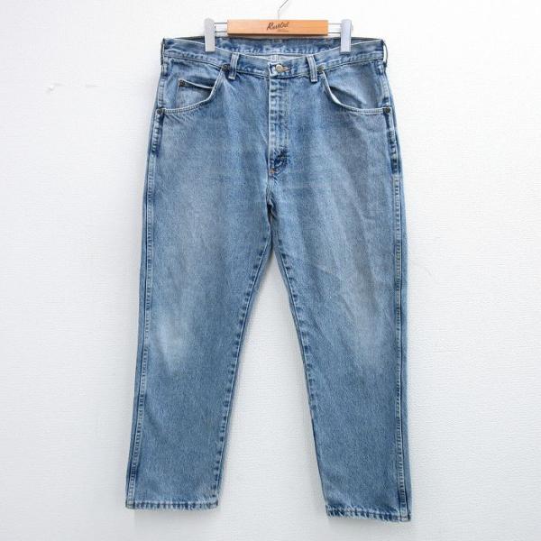 Wrangler（ラングラー） W36/古着 ジーンズ メンズ 00s ヒゲ コットン