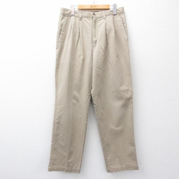 USA古着 94年製 90s DOCKERS チノパン ワイド バギー アメカジ 90's Levi's Dockers 2tuck Chino Pants W33 90年代 リーバイス