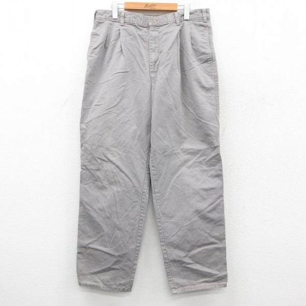 W35/古着 ドッカーズ パンツ メンズ 90年代 90s コットン グレー spe