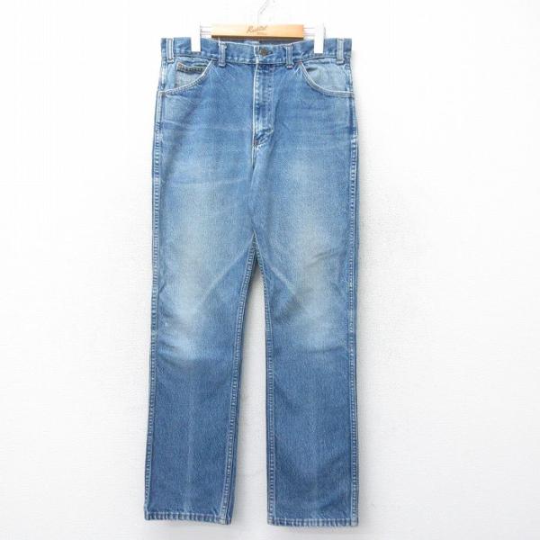 KEY W32/古着 キー ジーンズ メンズ 80年代 80s ヒゲ 紺 デニム spe