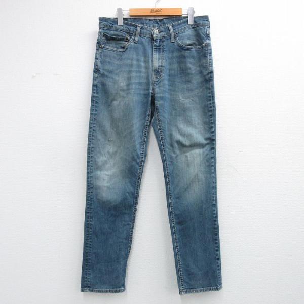 Levi's（リーバイス） W34/古着 Levis 541 ジーンズ メンズ ヒゲ 紺