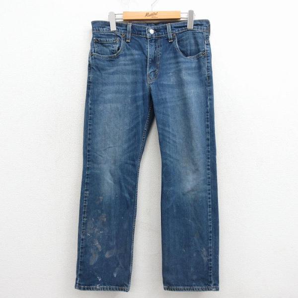 Levi's（リーバイス） W32/古着 Levis 569 ジーンズ メンズ ヒゲ 紺