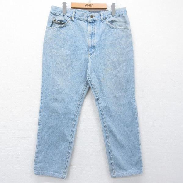 Lee（リー） W36/古着 ジーンズ メンズ 90年代 90s コットン USA製 紺