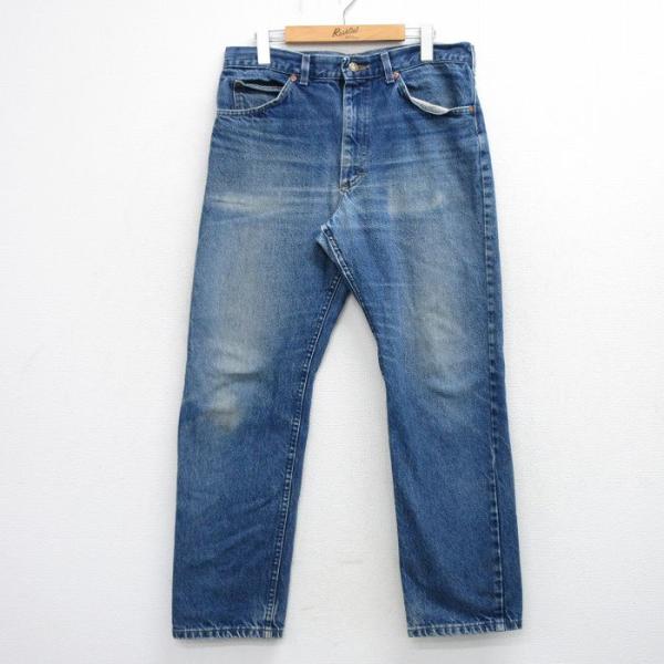 Lee（リー） W36/古着 ジーンズ メンズ 90年代 90s ヒゲ コットン USA