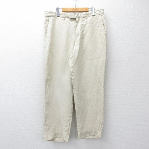 W36/古着 ラルフローレン ブランド パンツ メンズ 90年代 90s リネン