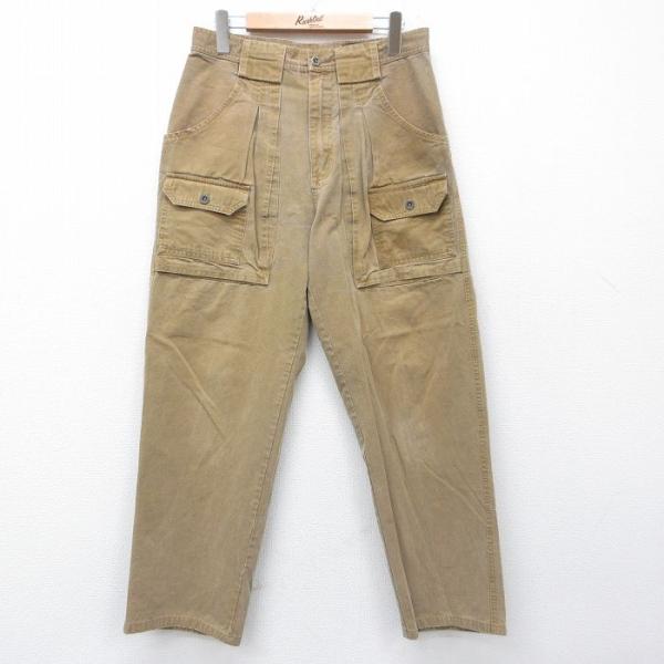 W30/古着 エディーバウアー ブッシュ パンツ メンズ 90年代 90s 濃ベージュ【spe】 26apr18 Eddie Bauer（エディーバウアー） W30/古着 ブッシュ パンツ メンズ 90