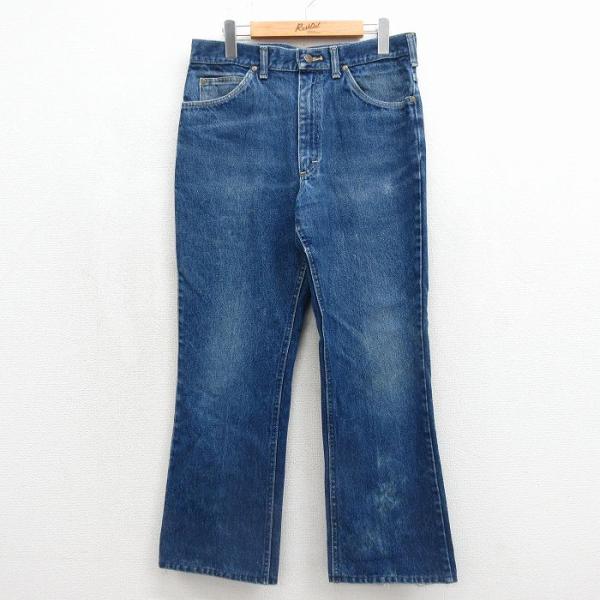Lee（リー） W34/古着 ジーンズ メンズ 90年代 90s ヒゲ コットン USA