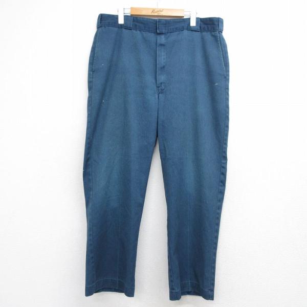 W38/古着 ディッキーズ ワーク パンツ メンズ 80年代 80s 紺【spe】 26mar27 Dickies（ディッキーズ） W38/古着 ワーク パンツ メンズ 80年代 80s