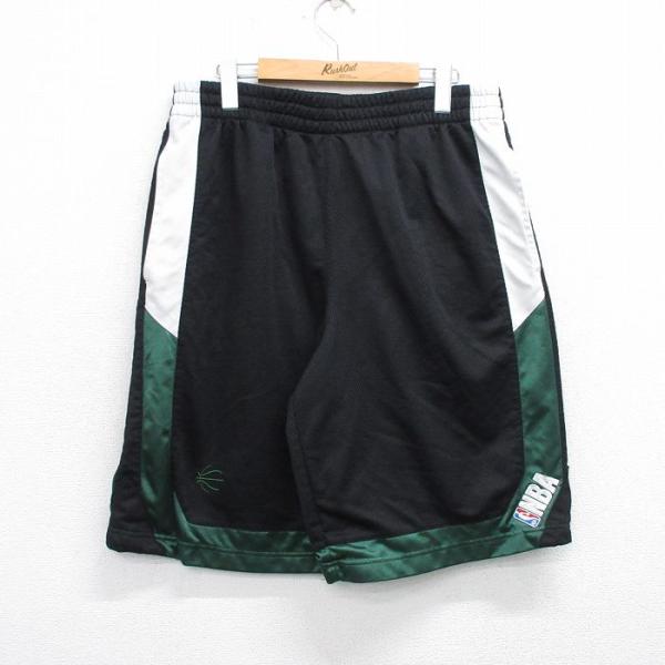 W38/古着 ショート トレーニング パンツ ショーツ メンズ NBA マルチ