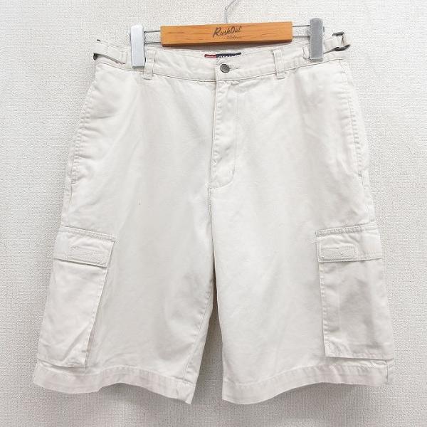 W30/古着 ラルフローレン チャップス ショート ブランド カーゴ パンツ