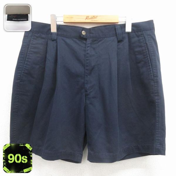 チノパン 古着 90s DOCKERS ドッカーズ 美品 デニム チノ 36 青 DOCKERS（ドッカーズ） W38/古着 ショート チノ パンツ チノパン